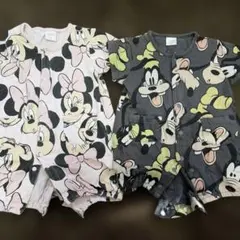 futatuta ミッキー・ミニー ロンパースセット