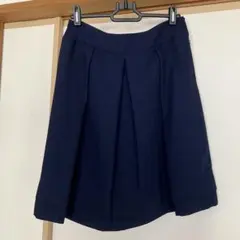 COMME CA ISM ネイビー フレアスカート 12のサムネイル