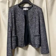 STYLE ME ノーカラージャケット ネイビー11号