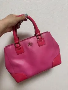 TORY BURCH ハンドバッグ ピンク エナメルのサムネイル