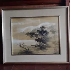 横山大観　「海鳴り」　工芸品　印刷 横山大観 「海鳴り」 工芸品 印刷 - メルカリ