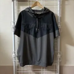 ♪♪ ABITOKYO ★デニム切替ハーフZIPフー ディー ♪♪のサムネイル
