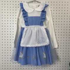 美女と野獣　町ベル　なりきり　長袖ワンピース　120cm リトシー　水色チュール