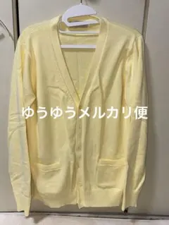 CAMPURE【Vネック カーディガン】イエロー 黄色 Lサイズ 春服 羽織り