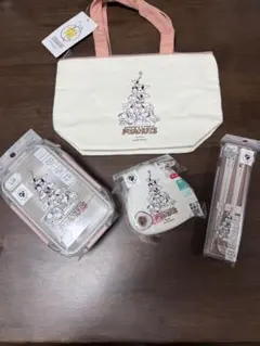 PEANUTS 75周年 スヌーピー ランチバッグ等　4点セット