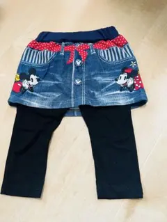 ミッキー ミニー スカートとレギンスセット 100cm