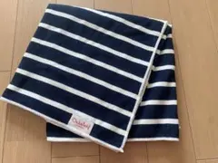ONWARD Oaksleaf ネイビー×ホワイト　ボーダー柄バスタオル