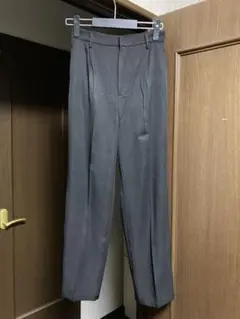 【未使用・タグ付】CPCM ストレートスラックスパンツ ブラック 薄手