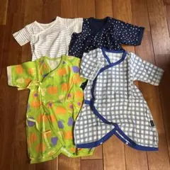 ベビー コンビ肌着 ロンパース 4枚セット