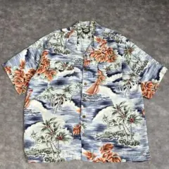 90s Tommy Bahama レーヨン100% オープンカラー アロハシャツのサムネイル