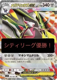 【24時間以内発送】 メガドリュウズex 構築済みデッキ　シティリーグ優勝