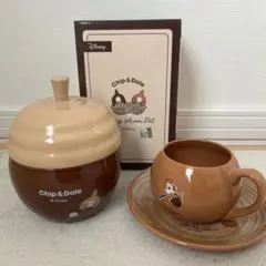 チップとデール ポット 陶器のどんぐりポット ディズニー Disney