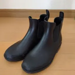 ブラック 小学生　19センチ　レインブーツ