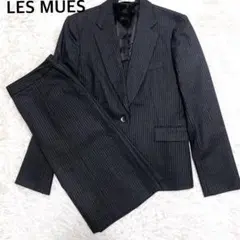 【美品】LES MUES レディース　ビジネス　ウォッシャブル　ストライプ