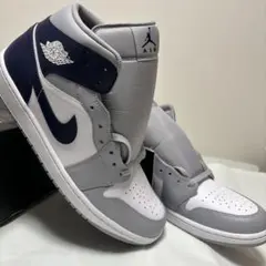30cm 新品 ナイキ エア ジョーダン 1 ミッド DQ8426-104 紺