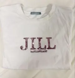 JILLbyJILLSTUART ロゴTシャツ ストーンキラキラ ピンク