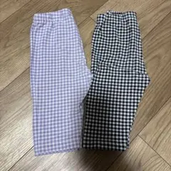 UNIQLO ギンガムチェック レギンス 七分丈