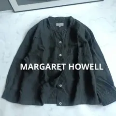 MARGARET HOWELL スタンドカラー ウールリネンシャツ 2024春夏 MARGARET HOWELL スタンドカラー ウールリネンシャツ 2024春夏 - メルカリ