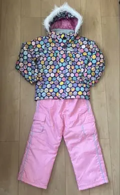 【美品/120cm】Cacao スノーウェア 上下セット/キッズ/ガールズ