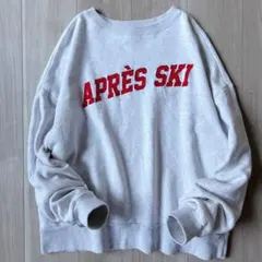 25AW＊シンゾーンAPRES SKI SWEATSHIRTオーバーサイズ裏毛のサムネイル