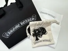 CHROME HEARTS ラバー CHクロス ネックレス ブラック グリッター