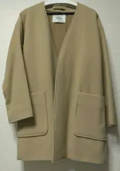 美品✨GOLD 東洋エンタープライズ ウール ノーカラー コート XL 美品✨GOLD 東洋エンタープライズ ウール ノーカラー コート XL