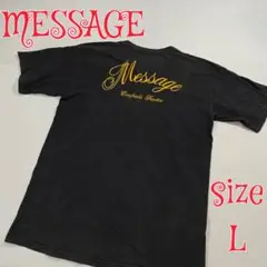 TEAM MESSAGE プリントTシャツ　ブラック　L位　チームメッセージ