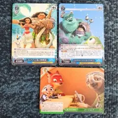 ヴァイスシュバルツ　カード　ディズニー　ズートピア　モアナ　モンスターズインク