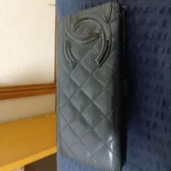 CHANEL カンボンライン 長財布 ブラック
