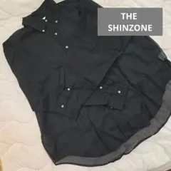 THE SHINZONE 黒 長袖シアーシャツのサムネイル