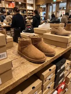 ✅【新品未使用】ショートブーツ　ブラウン スエード　Lサイズ