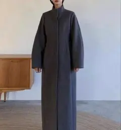 CLANE クラネCONSTRUCTIVE LONG COATダークネイビー 1のサムネイル