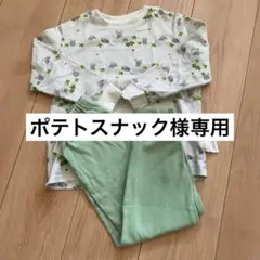 ユニクロ パジャマ 110cm ねずみ柄 長袖