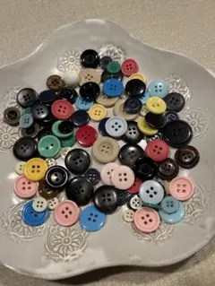 昭和レトロ　プラスチックボタンまとめ売り