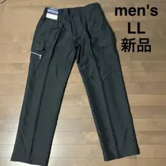 メンズ　カーゴパンツ　ワークパンツ　長ズボン　黒　LL 新品