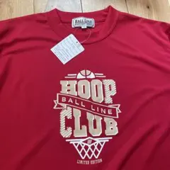 BALL LINE HOOP CLUB Tシャツ Sサイズ 赤