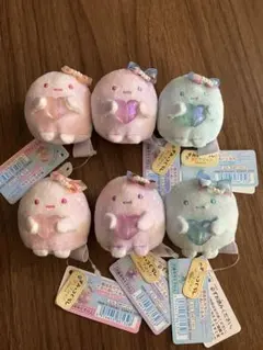 【新品】すみっコぐらし てのりぬいぐるみ 魔法石カラー たぴおか 6点セット