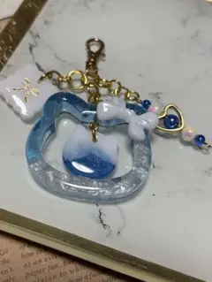 K-10461 すらいでぃんく猫チャーム(お花 水玉 ピンク ハート) - メルカリ