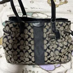 パ*ル様 ​【極美品】コーチ トートバッグ 赤 チェックシグネチャー