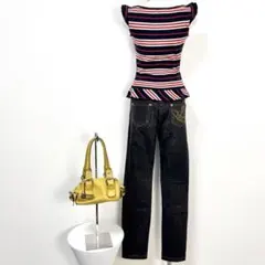 y2k❤️ Vivienne Westwood オーブ ロゴ ストレートデニム
