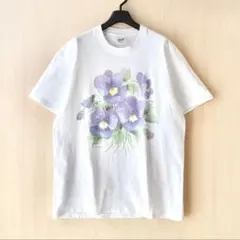 USA製 古着 90's 花 蝶 アート Tシャツ フラワー　パピヨン USA製 古着 90's 花 蝶 アート Tシャツ フラワー パピヨン - メルカリ