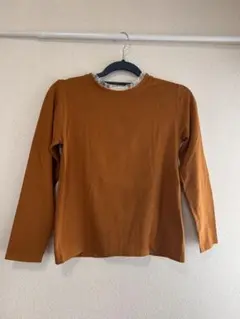 Jf Ready Made 長袖 カットソー フリルネック ブラウン Mのサムネイル
