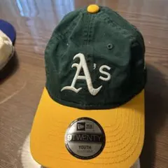 New Era 9TWENTY A'sキャップ グリーン/イエロー