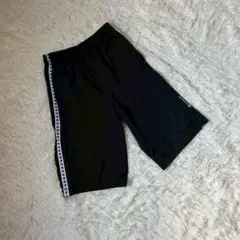 【Champion チャンピオン】ライン入り ショートパンツ 黒 S レディース