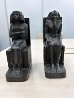 古代エジプト 王と女王　ブックエンド　2体セット 2026年最新】ブックエンド ファラオの人気アイテム - メルカリ