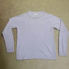 Ledual ラベンダー ニットセーター 長袖