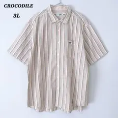 CROCODILEクロコダイル　メンズ　ビッグサイズ　半袖　シャツ　3Lのサムネイル