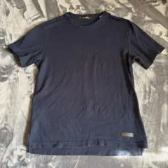 BLACK LABEL CRESTBRIDGE シャドーチェック 紺Tシャツ