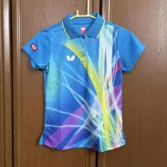 Butterfly 卓球 ポロシャツ 青