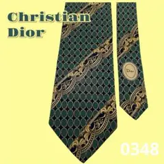 【Christian Dior】クリスチャンディオール ネクタイ シルク　総柄